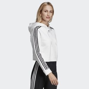 Adidas ladies hoodie cropped sweatshirt